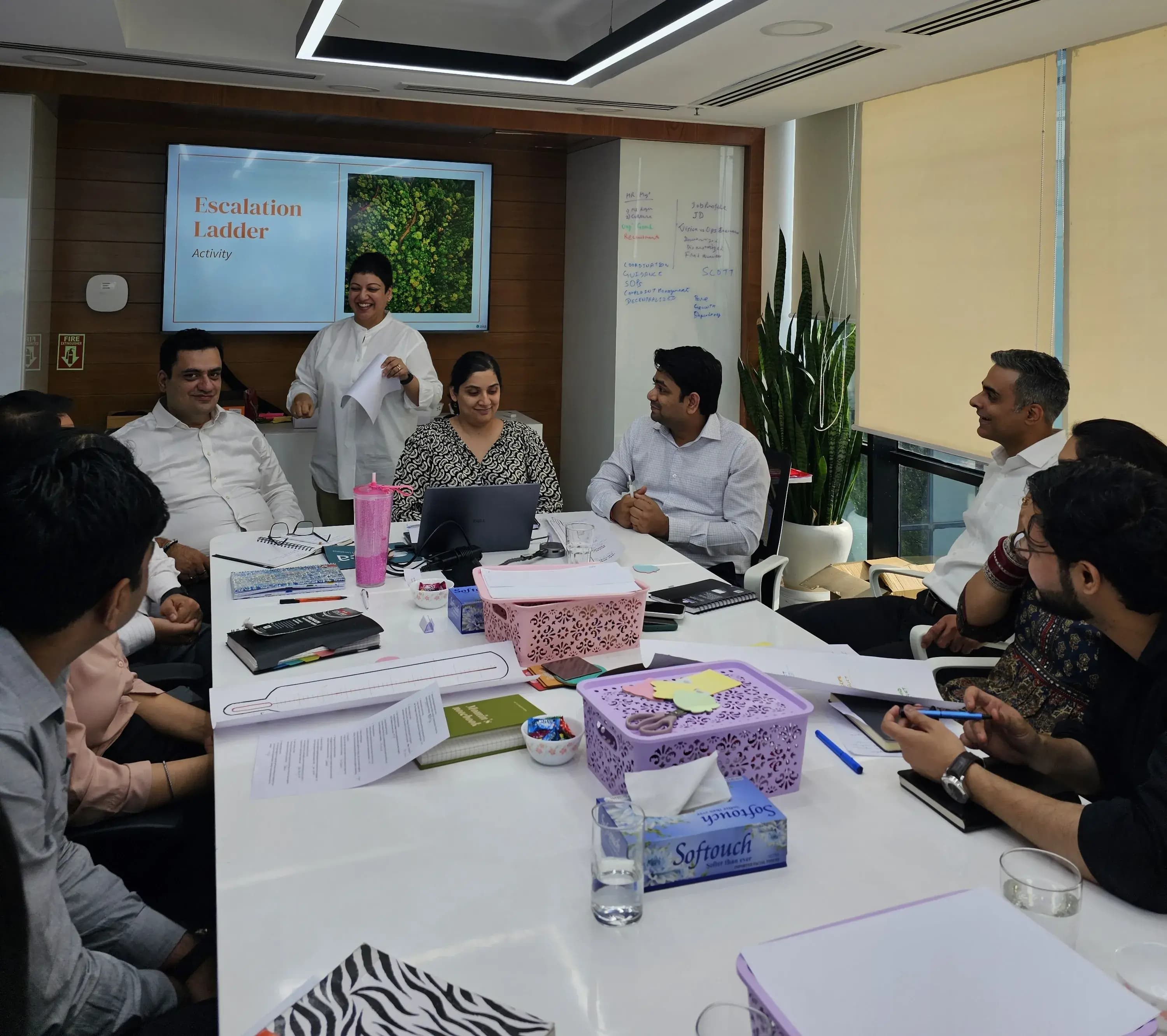 Alea Consulting analysts at work in the Gurugram office